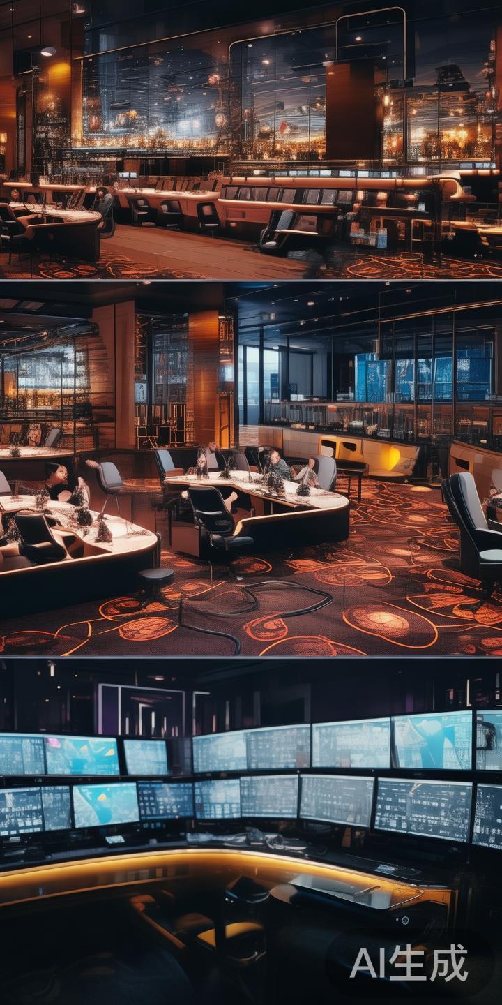 高端监控系统：赌场配备了全面的视频监控系统，覆盖所